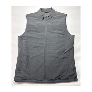 NWOT Travis Mathew Men's Black Full Zip Casual Golf Vest - Size XL